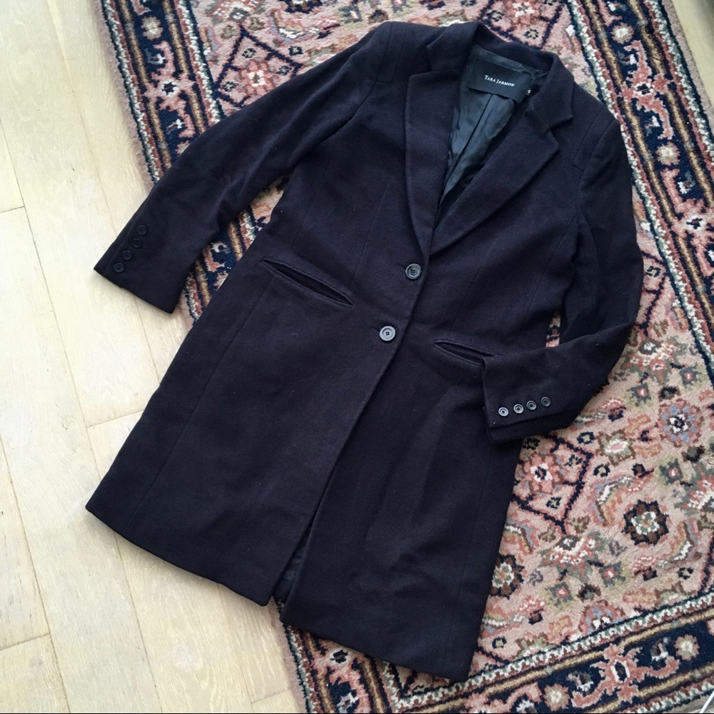 TARA JARMON Cashmere Fall Coat Size 40